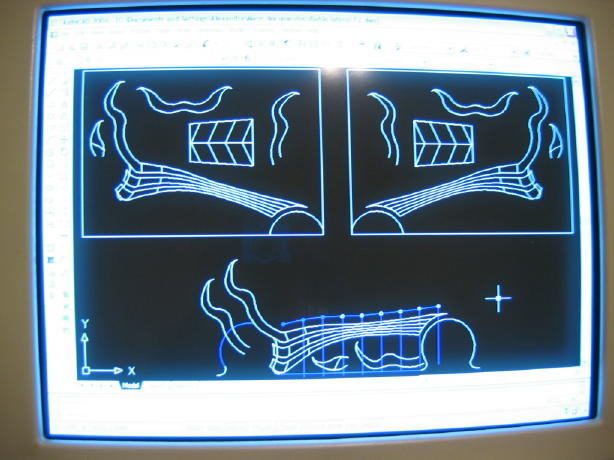 Projeto da máscara no Autocad